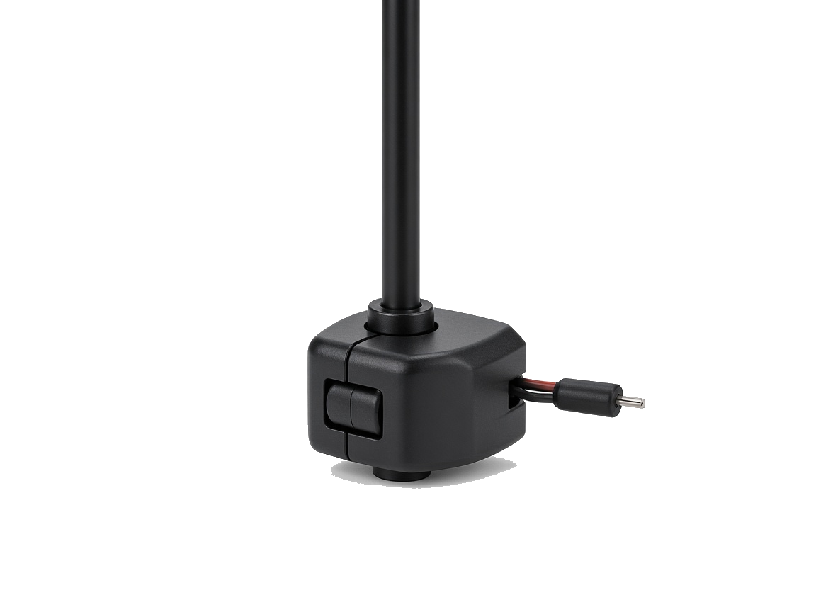 TrackBeat hour meter, a small node with a current clamp on a lead.